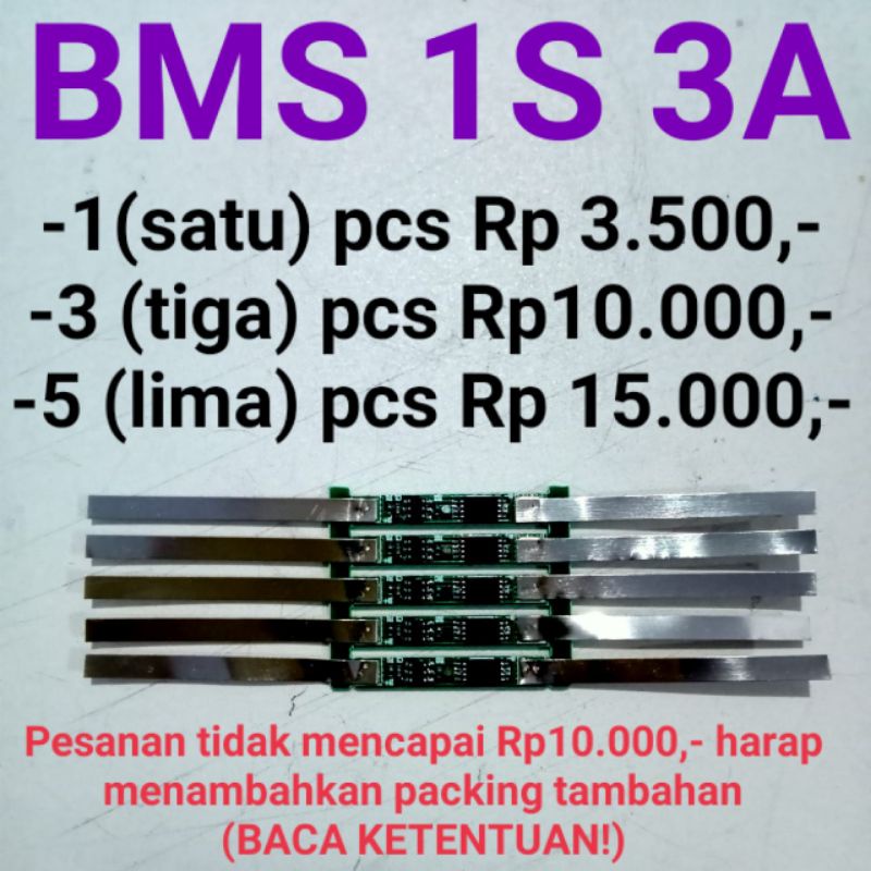 BMS 1S - 3A ~ 3.7V