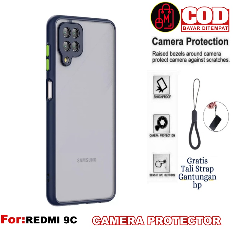 Case SAMSUNG GALAXY A12 / SAMSUNG M12 silikon casing Protector Camera 2 tone with oil casing bumper 