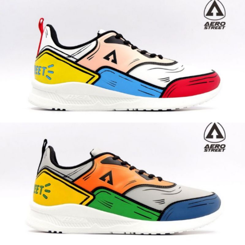 AEROSTREET 2D REBORN SEPATU PRIA SEPATU WANITA HOOPS CARTOON SERI LIMITED EDITIONS