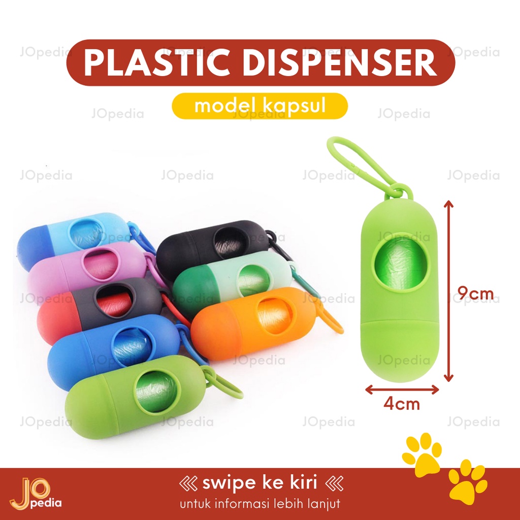 DISPENSER PLASTIK POOP Tempat Plastik Pup Poop Bag Kucing Anjing Hewan