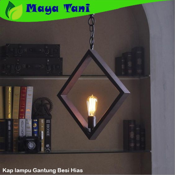 Kap lampu Gantung Besi Hias, Kap Lampu Dekor