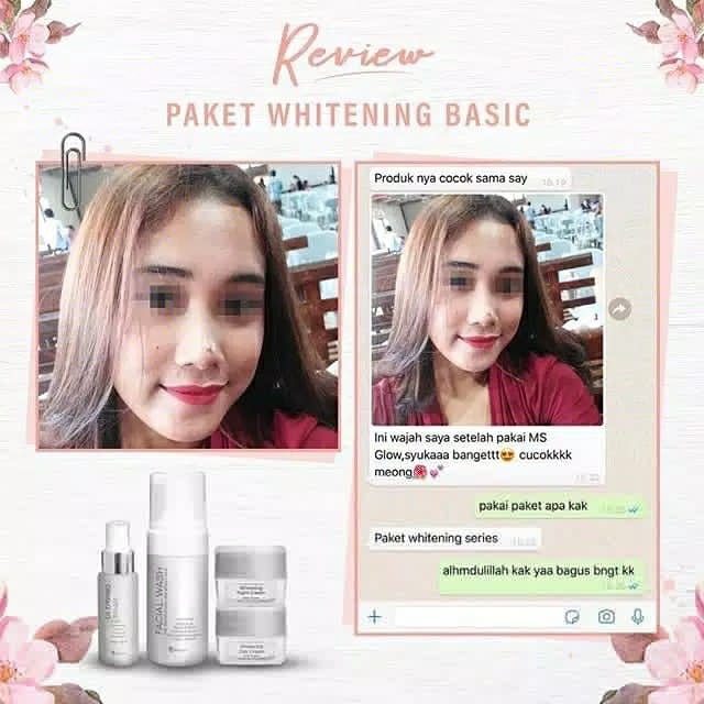 ✿ELYSABETHME✿ Ms glow paket whitening basic pemutih paket perawatan wajah (luminous , anti aging , acne , whitening)