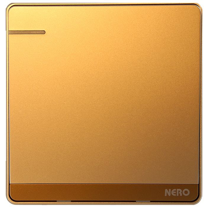 NERO Saklar Engkel DECORA Gold Tanam Saklar Warna Emas Modern