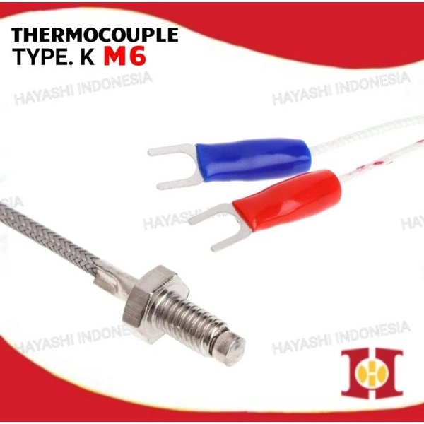 Thermocouple K Temperature Probe Sensor Suhu Temperatur Thermostat M6