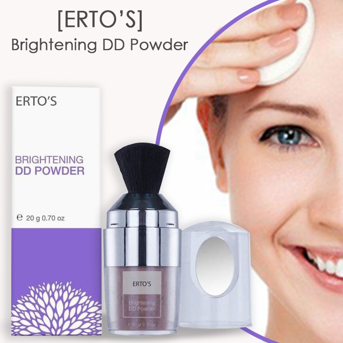 Ertos Bedak Tabur Pemutih Wajah Bedak Powder Whitening Moisturizer Pemutih Kulit  Wajah Glowing