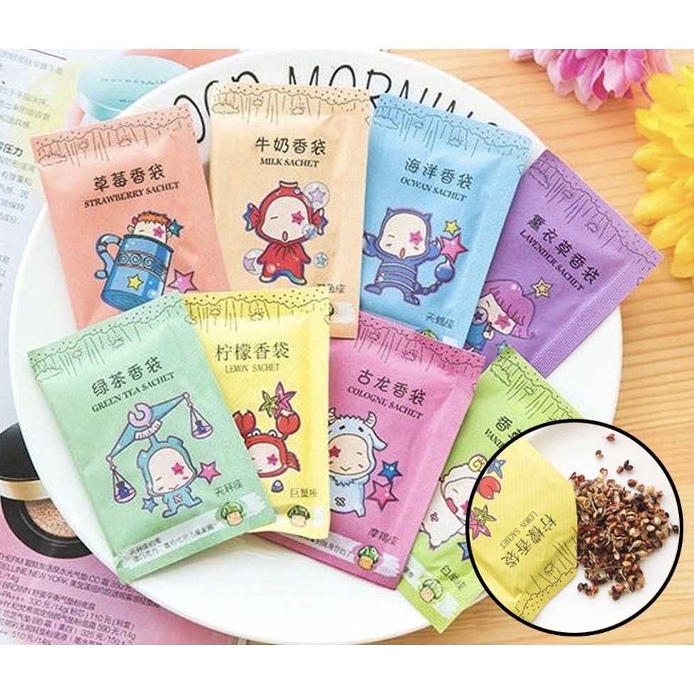 Pengharum Saset Kecil Ruangan Aromaterapi / Pewangi Mini Ruangan dan Lemari / Parfum Ruangan Saset Mini