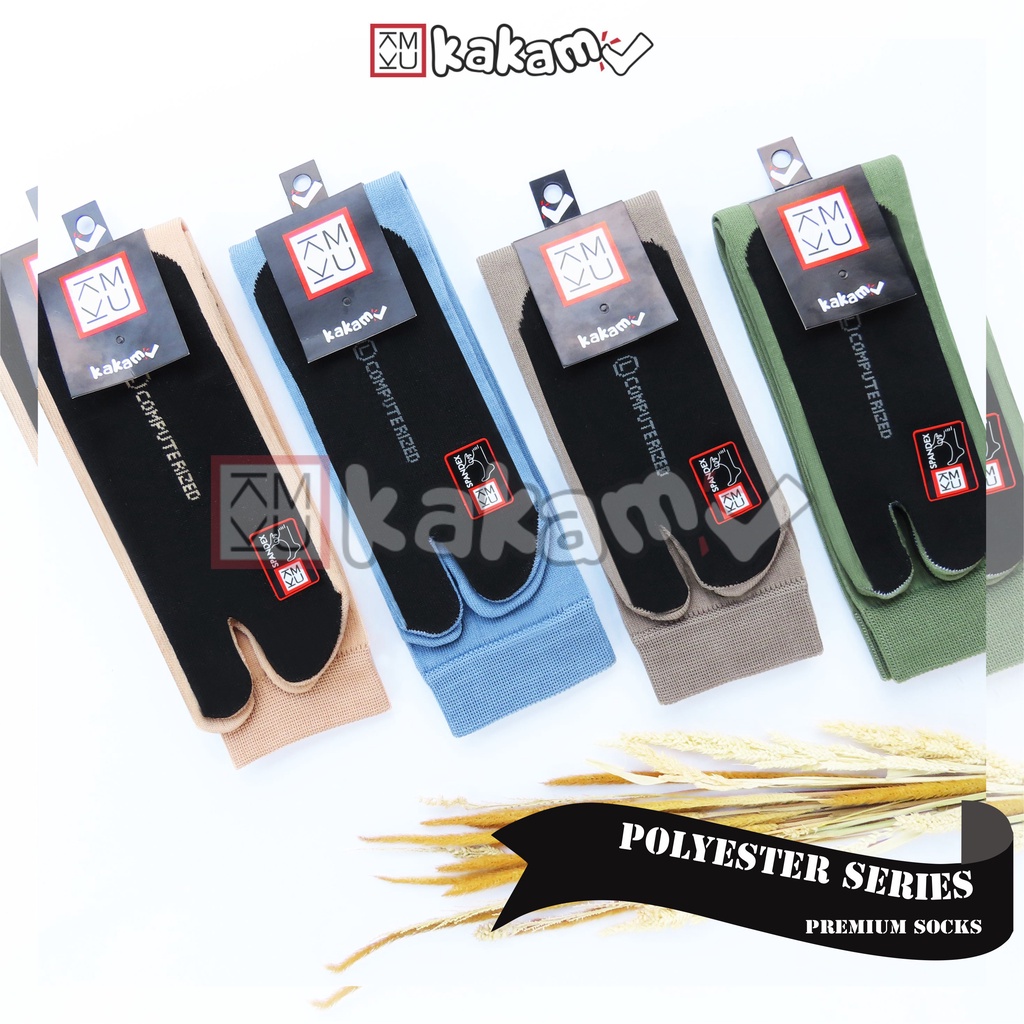 Kakamu Kaos Kaki Jempol Telapak Hitam Nylon &amp; Poliester MIX 12 Pasang Ukuran Angkel, S, M, L