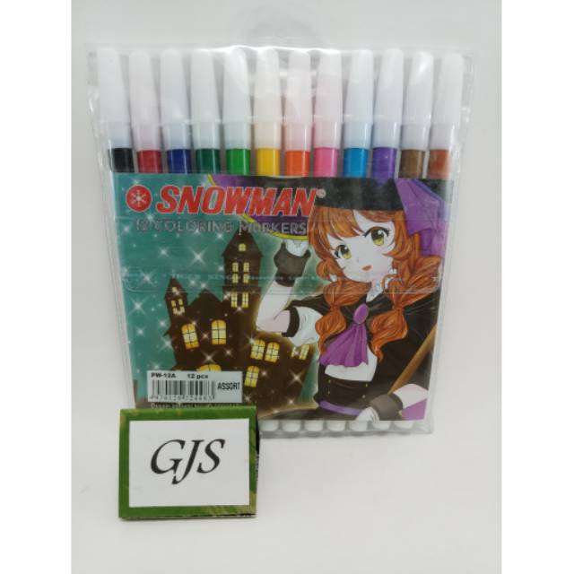 

Spidol Snowman Kecil 12 Warna
