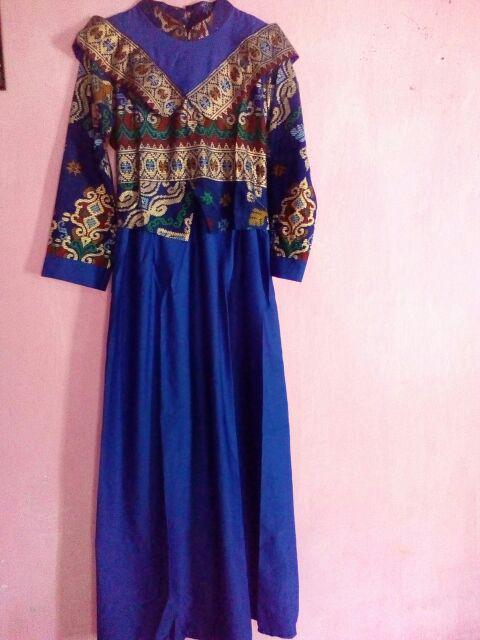 Batik Couple Gamis Belvania {baju Batik Murah[batik Seragaman