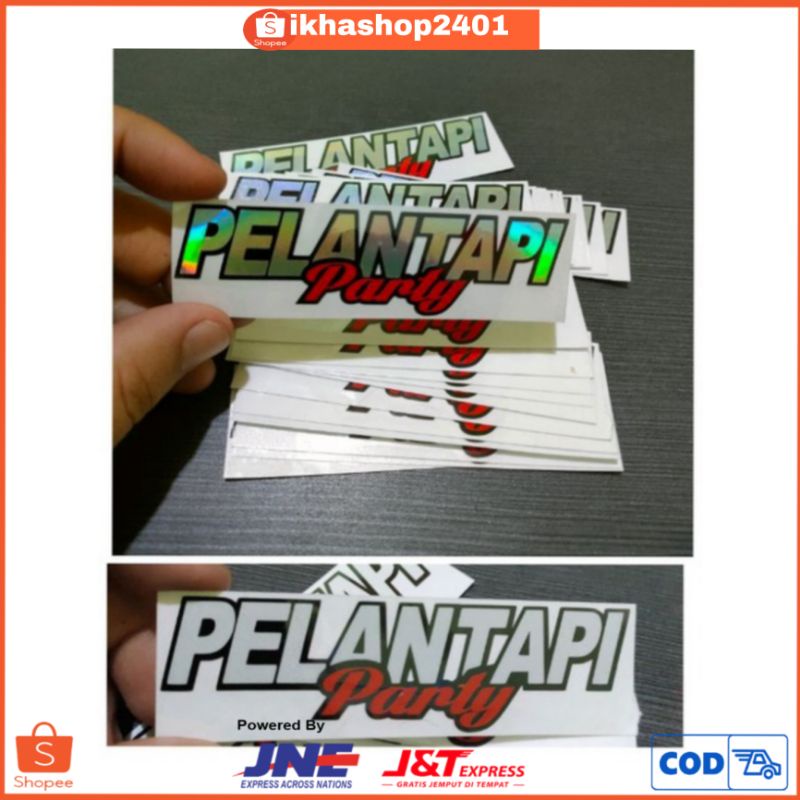 

MURAH Sticker pelan tapi party stiker cutting / COD