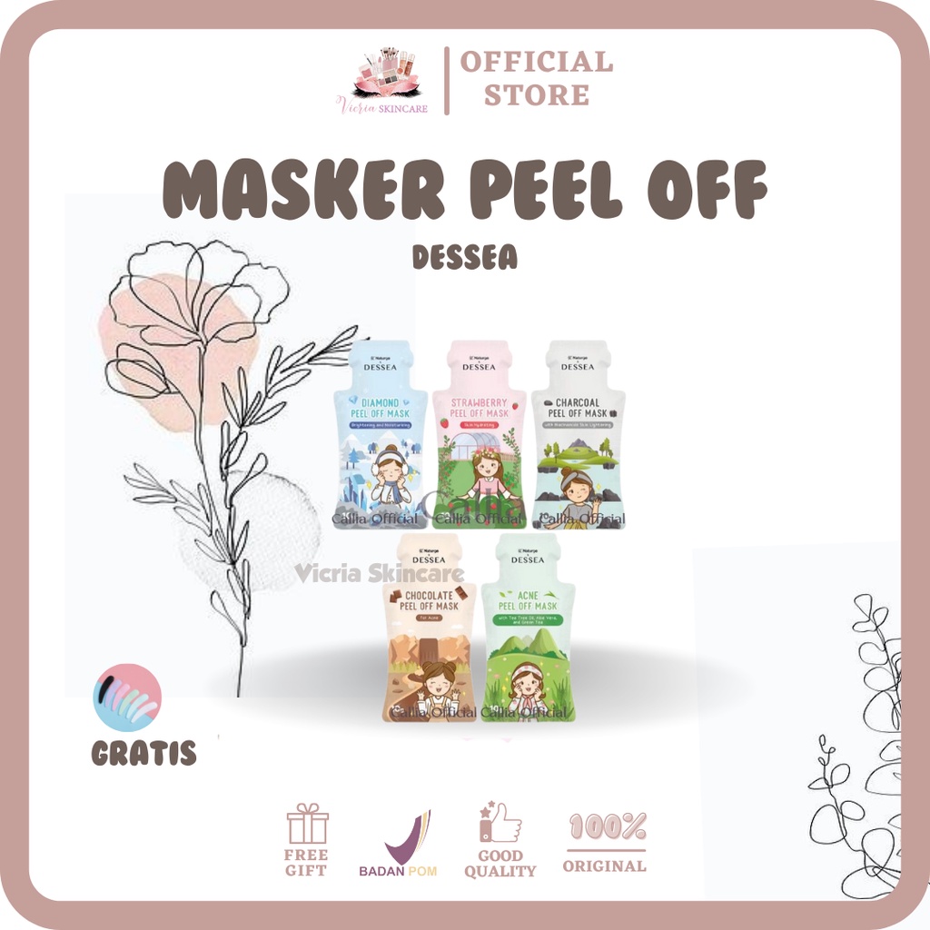 [GRATIS HADIAH] Dessea x Naturgo Masker Peel Off Mask 10gr masker wajah peel off 100% ORIGINAL