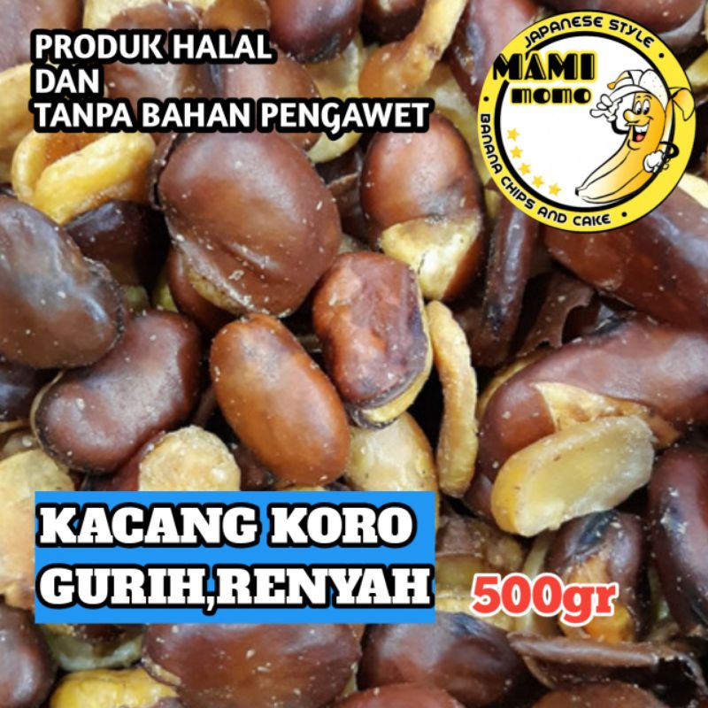 

KACANG KORO GURIH RENYAH/CEMILAN KHAS NUSANTARA KEMASAN 500gr