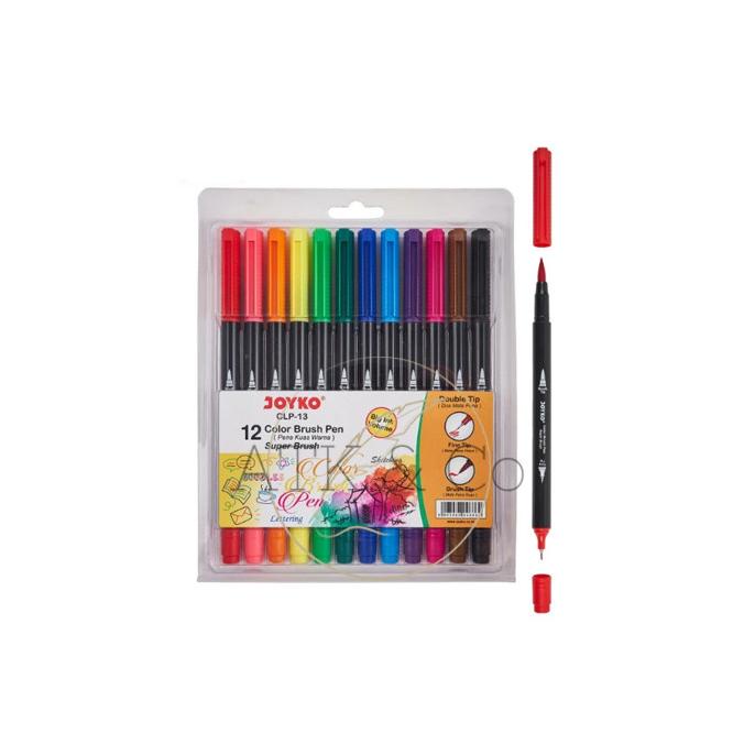 

[[COD]] Color Brush Pen - Pena Kuas Warna Joyko CLP-13 12 Colors Murah BIG SALE Kode 912
