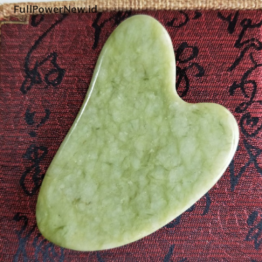 [Full] Natural Jade Stone Guasha Board Massage Tool SPA Therapy Gua Sha Massager .