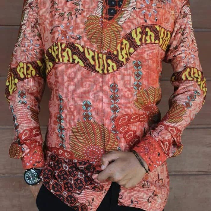 kemeja batik tulis sae bahan sutra batik Pekalongan