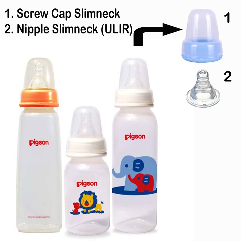 Pigeon Screw Cap and Nipple Cover Slim Neck Standart Tutup Botol Susu Bayi