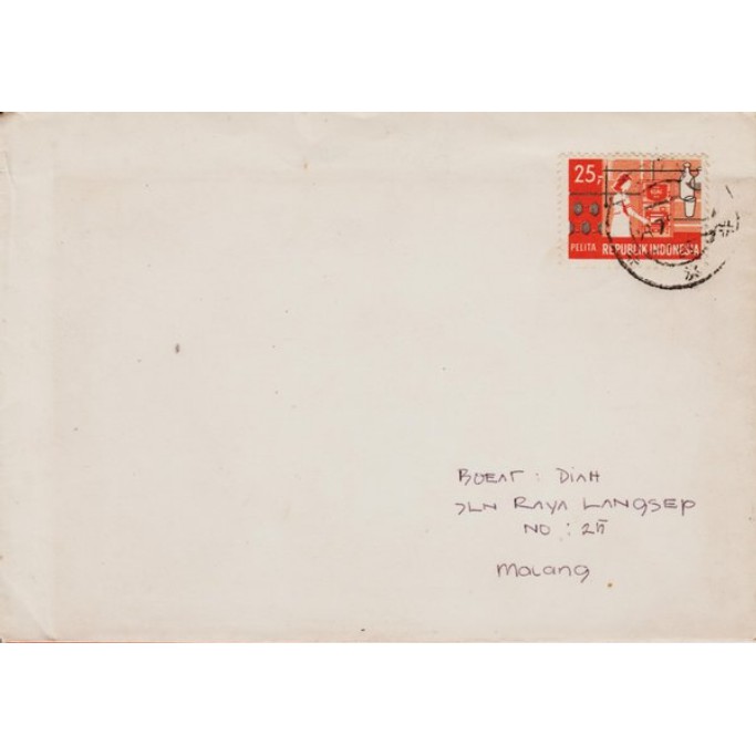

Perangko Filateli A3-44 Indonesia Cover To Malang