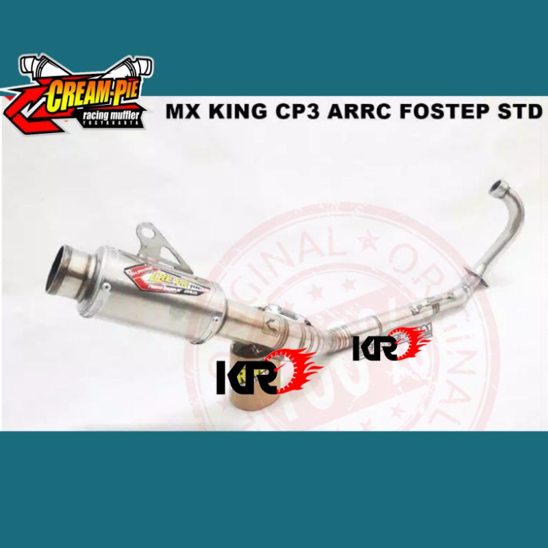 Knalpot Creampie Stainless CP3 ARRC MX King Fs Std Original