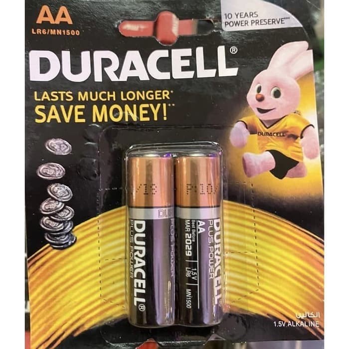 Baterai Batre Duracell AA Alkaline Duracell AA isi 2pcs