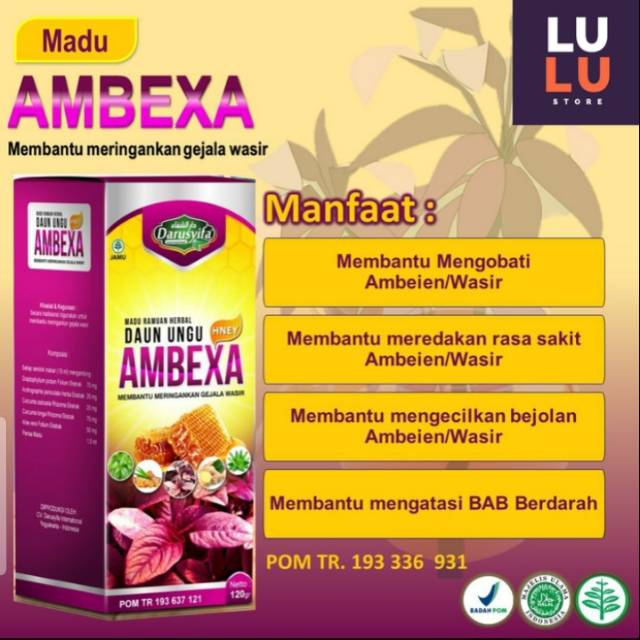 Resmi BPOM AMBEXA MADU Anti Wasir/Ambeyen