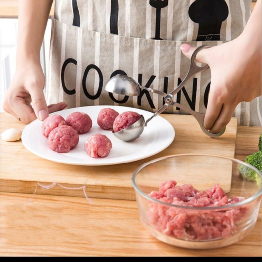 Scoop cetakan bakso gunting bakwan meatball maker dapur kitchen masak - ukuran kecil