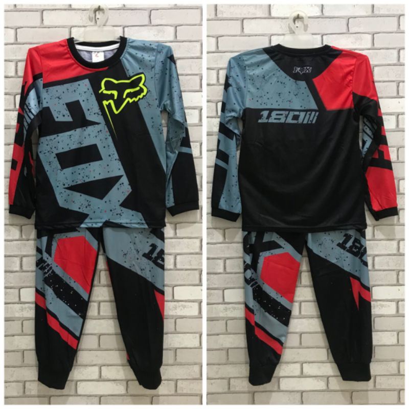 setelan / baju motocross anak / motor balap cross fullprint