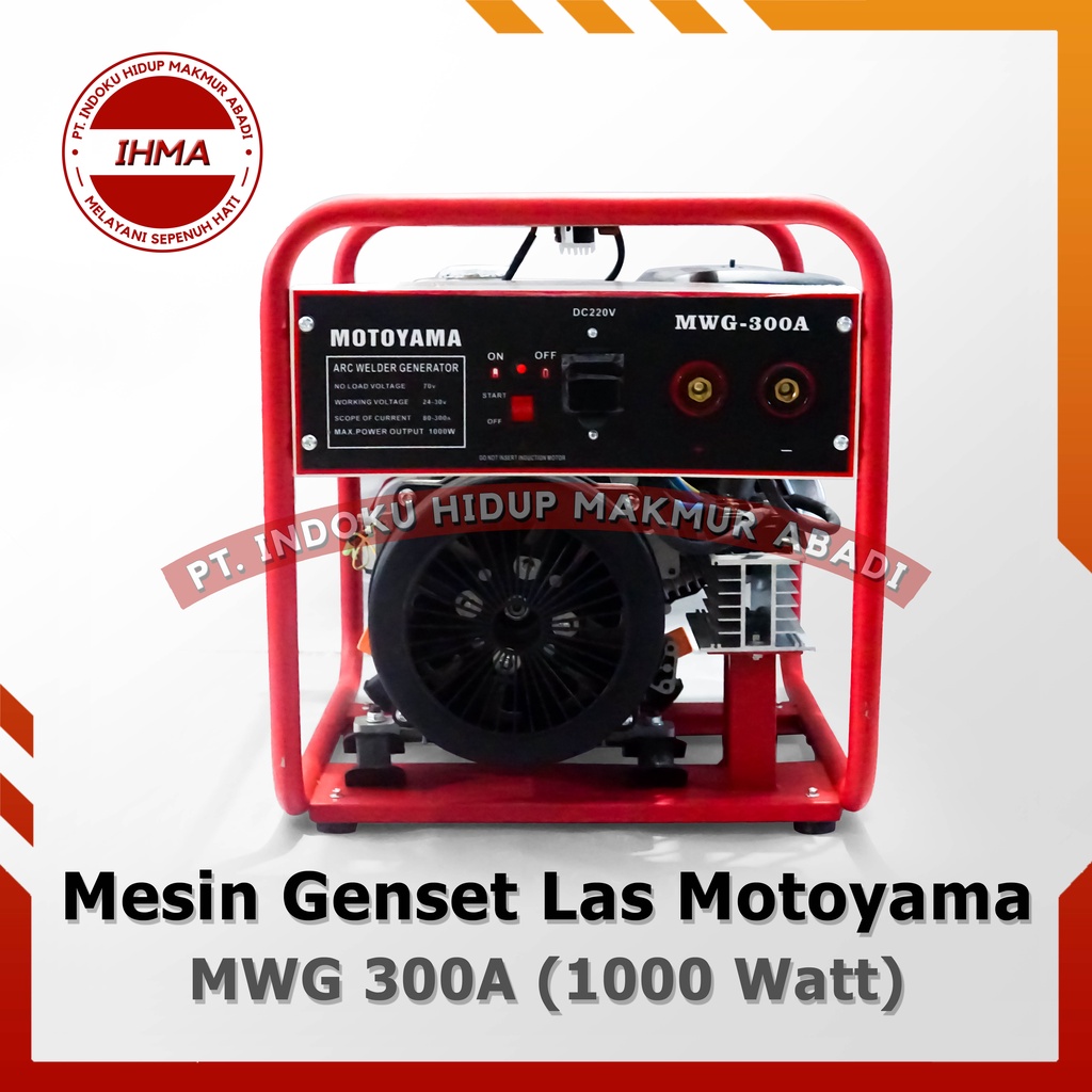 Mesin Genset Las Motoyama MWG 300A Welding Generator (1000 Watt)