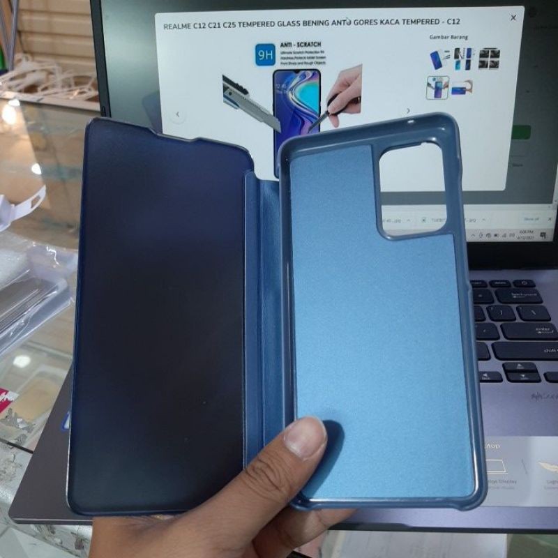 SAMSUNG A52S 5G A32 4G A32 5G A52 A72 A12 M51 M11 M21 M31 CASE CLEAR VIEW MIRROR FLIP STANDING HARDCASE WALLET STAND