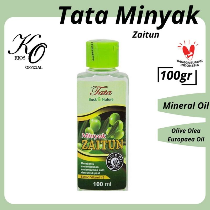 Tata Zaitun Massage Oil / Minyak Zaitun Vitamin E BPOM 100ml