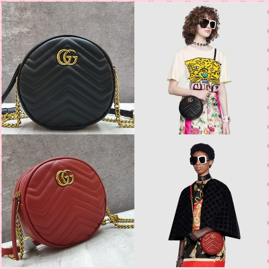Gucci Marmont Mini Round Shoulder Bag SS 18 cm