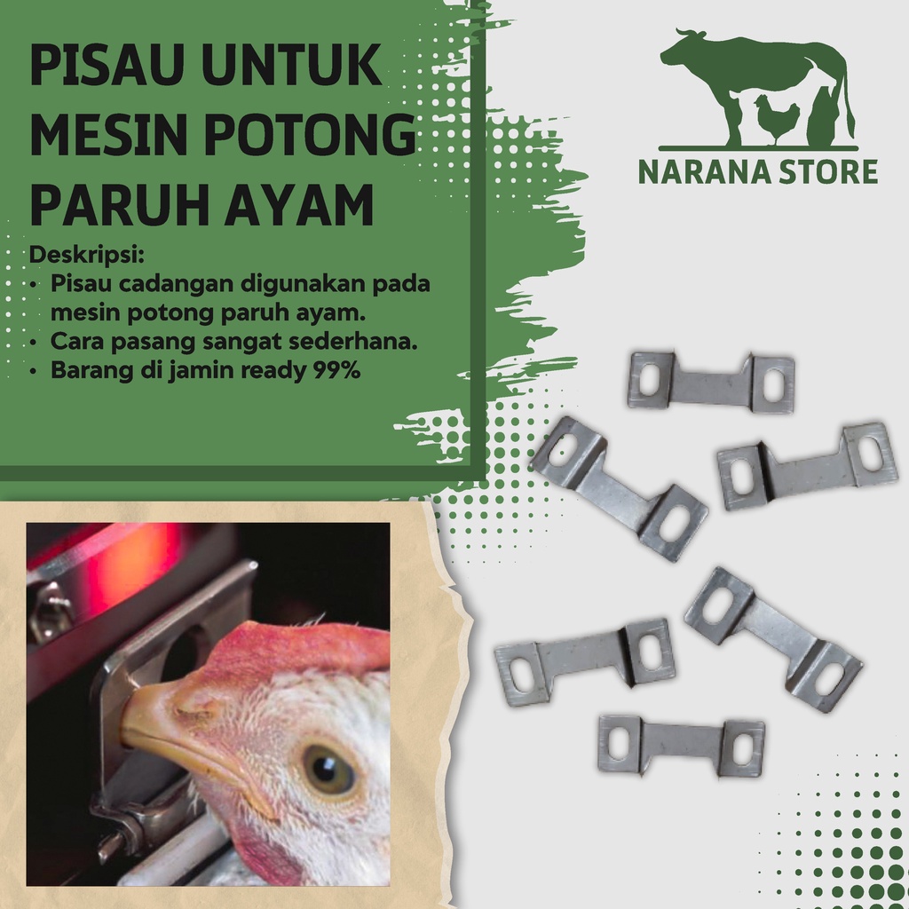 Pisau Cadangan Untuk Mesin Potong Paruh Ayam Otomatis Pisau Potong Paruh Ayam