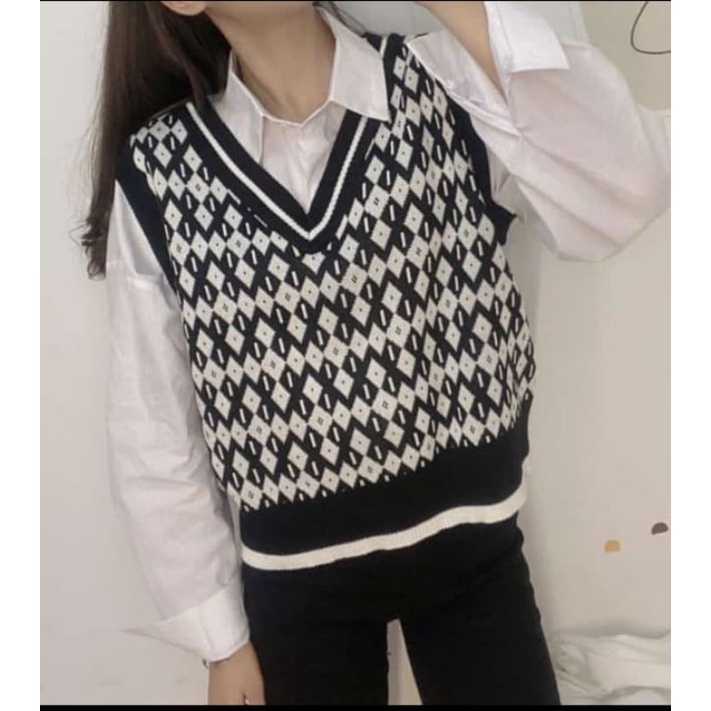 vest/ rompi rajut sweater motif