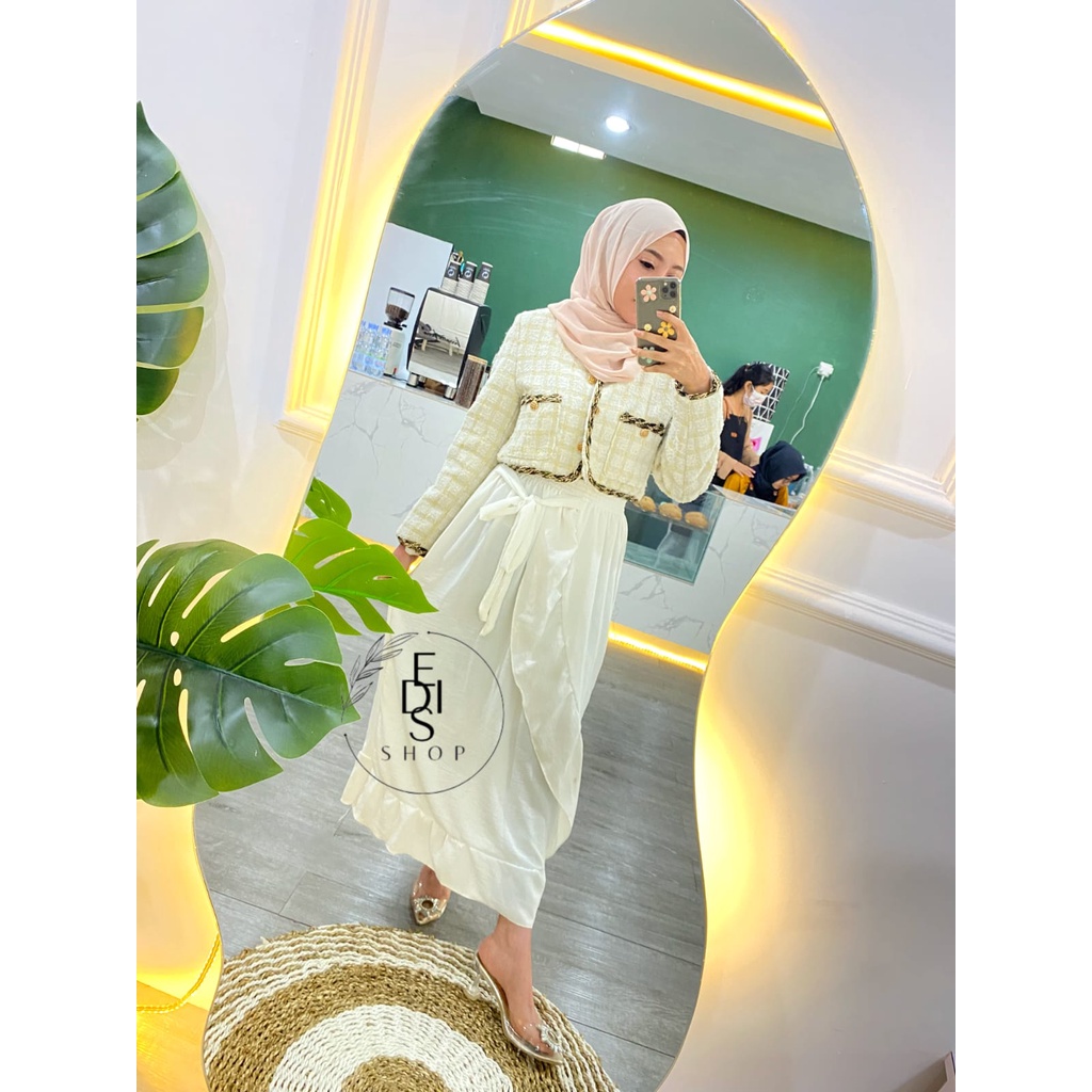 LESLEY SKIRT ROK WANITA ROK LILIT SKIRT SELEBGRAM/ ROK REMPEL CRINKLE