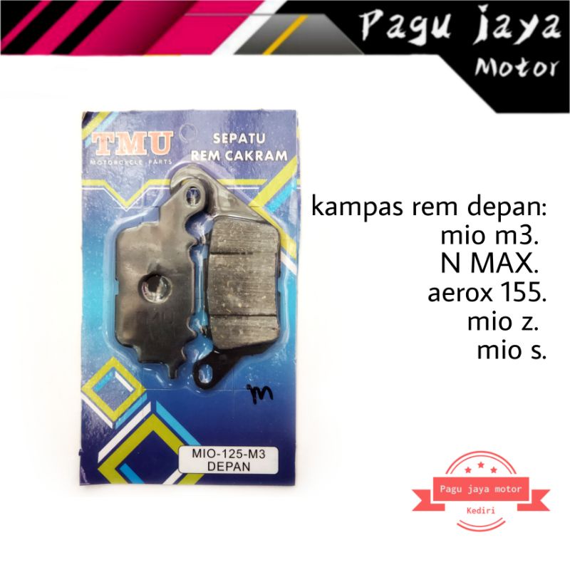 Disc brake kampas kanvas rem cakram depan mio m3 n max aerox 155 mio z mio s discpad dispad