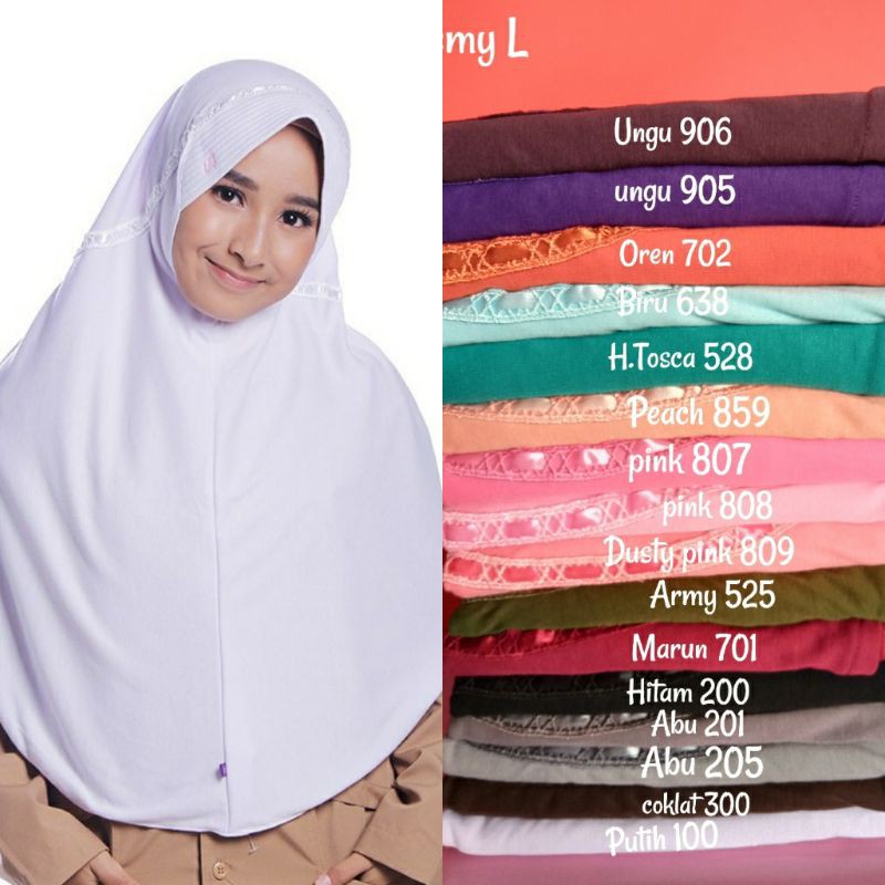 Kerudung RABBANI ORI HEMY size  L Jilbab Rabbani Panjang