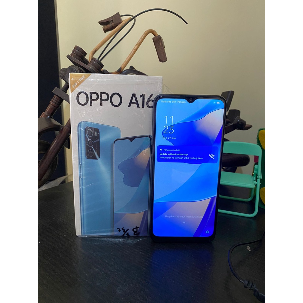 OPPO A16 RAM 3/32GB SECOND BERGARANSI RESMI