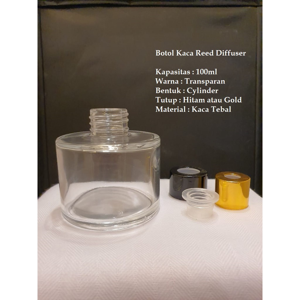 Botol Kaca Reed Diffuser Transparan 100ml