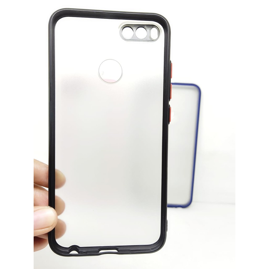 My Choice Putih Doff Chrome Redmi 5X Mi A1 5.5 inchi with Ring Protection Camera Chrome Case