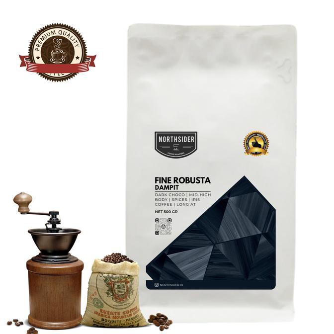 

Biji Kopi Fine Robusta Dampit - 500Gr Northsider Coffee - Biji Kopi Ready Stock