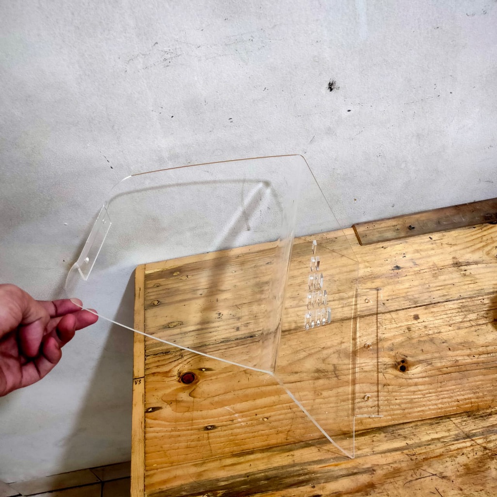 Akrilik bagasi aerox nmax downdraft / cover downdraft akrilik aerox nmax