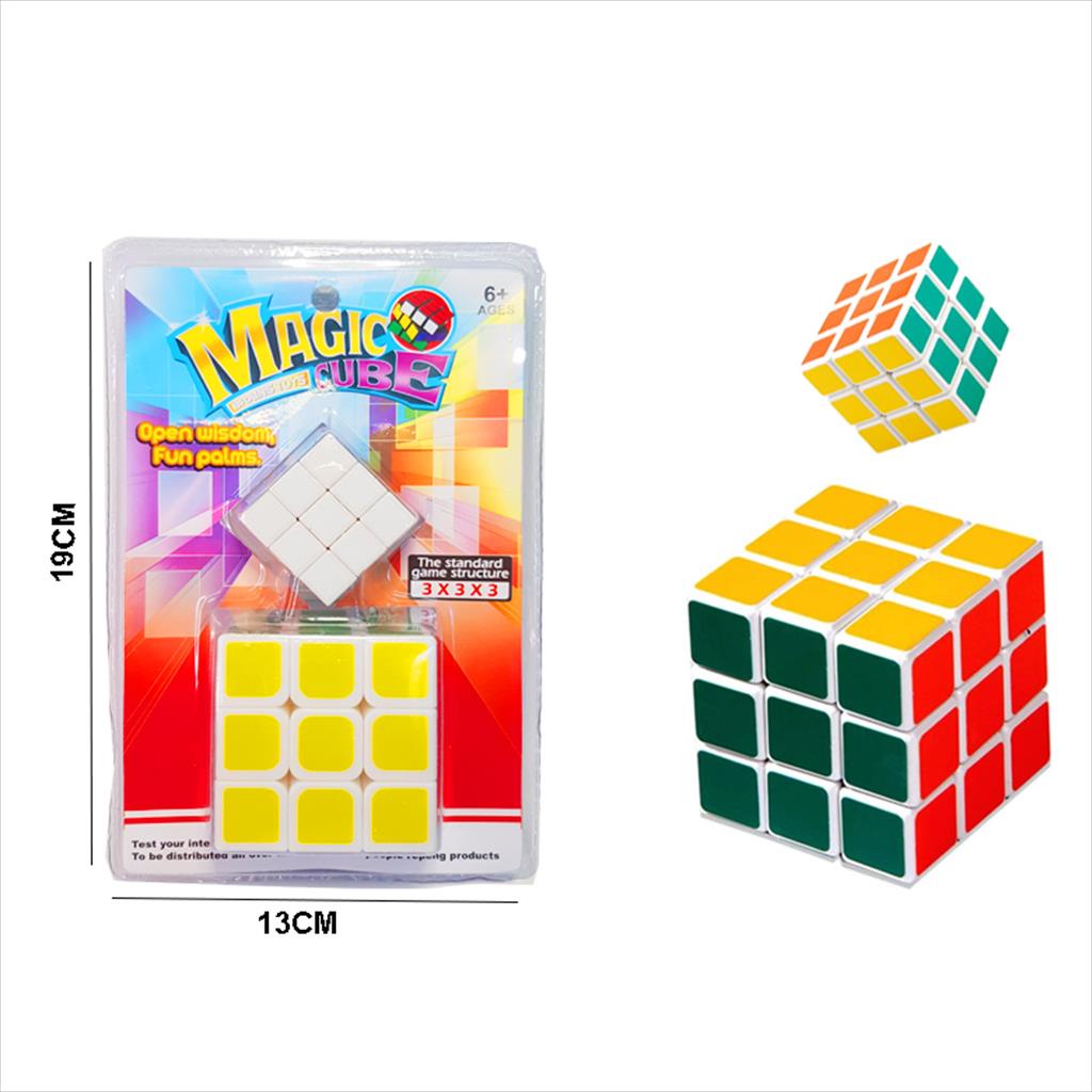 2 PCS Mainan Edukasi Anak Teka-Teki Rubik/Mainan Edukatif Anak Rubik 3x3x3  898F-3