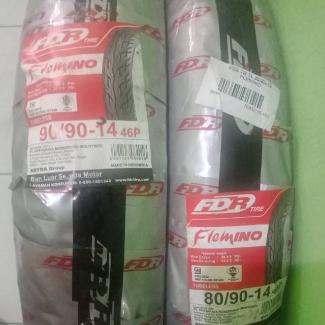 Ban Luar Tubeless untuk Motor Matic - FDR Flemino