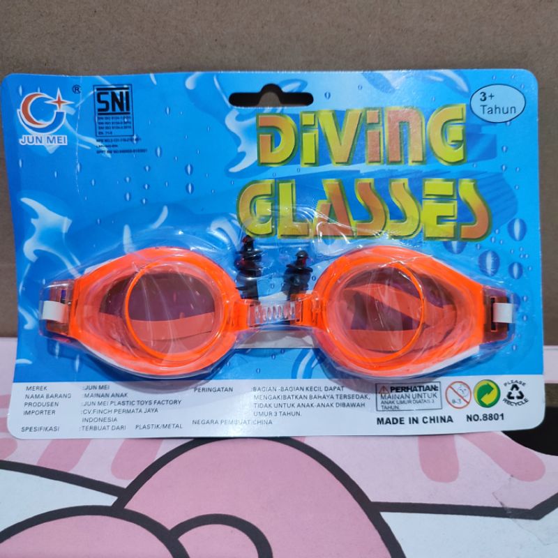 Kaca mata renang anak / diving glases child / kacamata renang polos