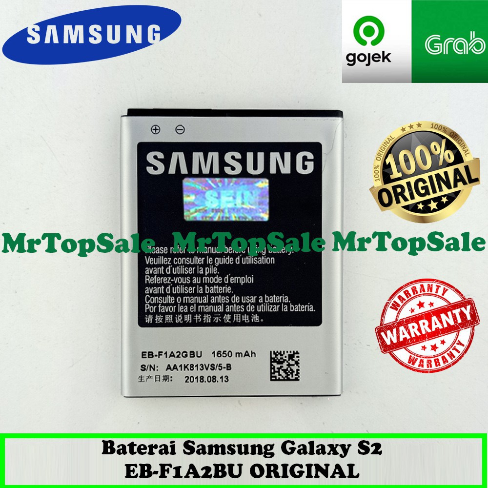 Baterai Samsung Galaxy S2 / I9100 / EB-F1A2GBU ORIGINAL Batre Battery Batrai HP