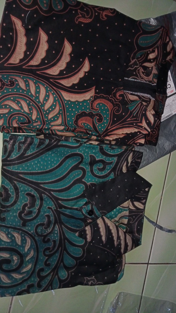 Batik Couple Tunik Kemeja Ready Sragam Emhabatik Tunik Ziper Depan Terlaris