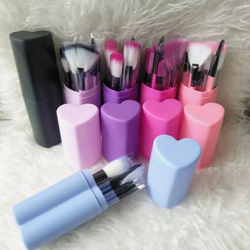 

READY STOCK!! Brush set 12pc Tube Love kualitas terbaik