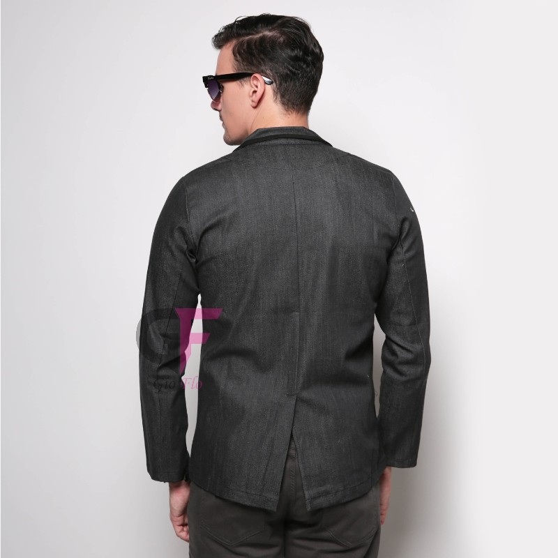 GIOFLO Blazer Slim Fit Pria Black / BLZ 659