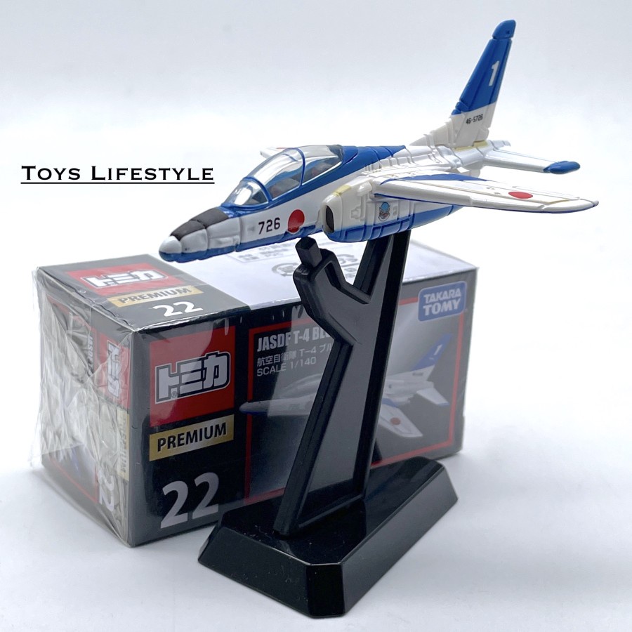 Pesawat Tomica Diecast 22 JASDF T-4 Blue Impulse