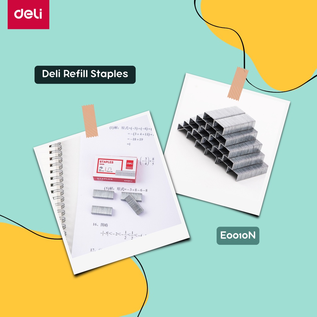 

R2GO - Deli Isi Ulang Refill Staples Anti karat ujung runcing untuk hasil yang maksimal E0010N | R2Go