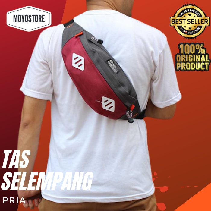 Tas Waist Bag Pria 502 Tas Sling Bag Pria Tas Waist Bag Pria  - Tas Selempang Pria Tas Pinggang Pria